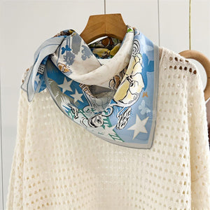 MaraSilk Pure Mulberry Silk Scarf - Square Double Crepe MS264