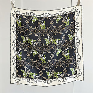 MaraSilk Pure Mulberry Silk Scarf - Square Double Crepe MS265 25" x 25" MS26501