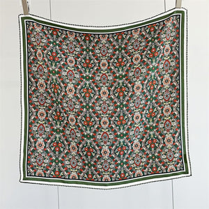 MaraSilk Pure Mulberry Silk Scarf - Square Double Crepe MS267