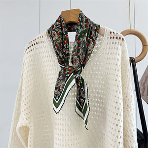 MaraSilk Pure Mulberry Silk Scarf - Square Double Crepe MS267