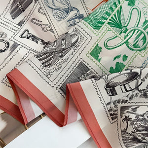 MaraSilk Pure Mulberry Silk Scarf - Square Double Crepe MS268