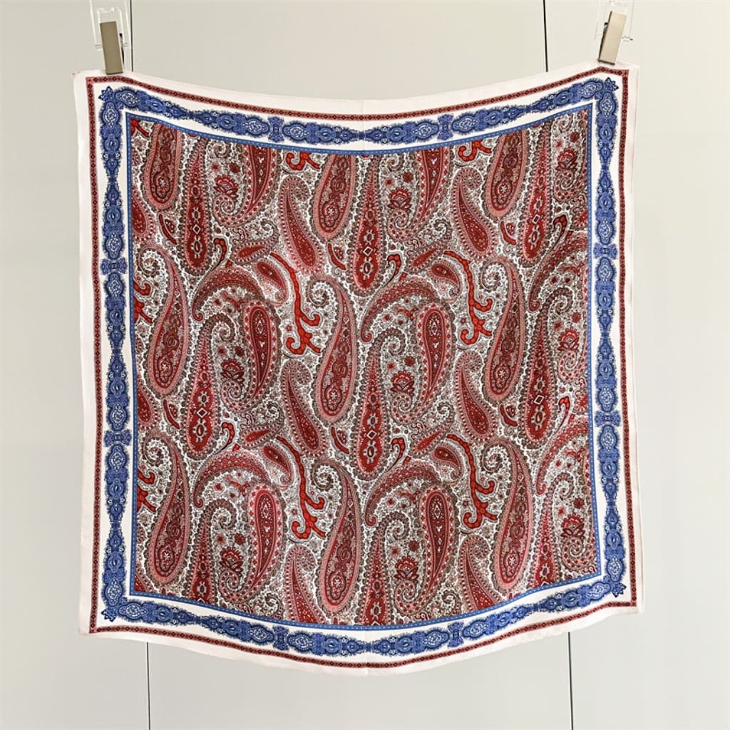 MaraSilk Pure Mulberry Silk Scarf - Square Double Crepe MS269