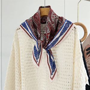 MaraSilk Pure Mulberry Silk Scarf - Square Double Crepe MS269 25" x 25" MS26901