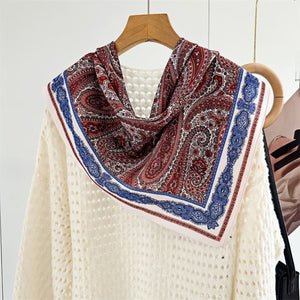 MaraSilk Pure Mulberry Silk Scarf - Square Double Crepe MS269