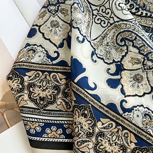 MaraSilk Pure Mulberry Silk Scarf - Square Double Crepe MS270