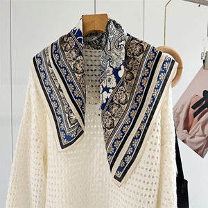 MaraSilk Pure Mulberry Silk Scarf - Square Double Crepe MS270