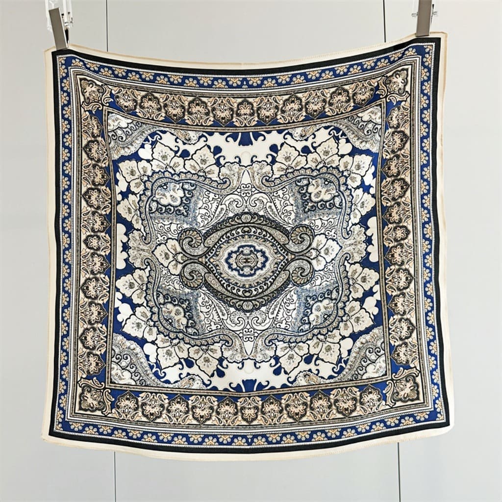 MaraSilk Pure Mulberry Silk Scarf - Square Double Crepe MS270