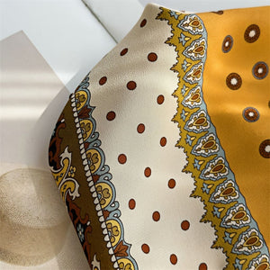 MaraSilk Pure Mulberry Silk Scarf - Square Double Crepe MS271