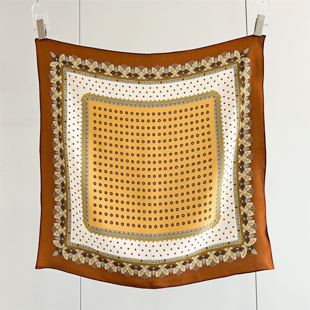 MaraSilk Pure Mulberry Silk Scarf - Square Double Crepe MS271