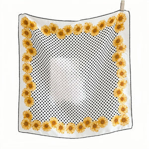 MaraSilk Pure Mulberry Silk Scarf - Square Double Crepe MS272