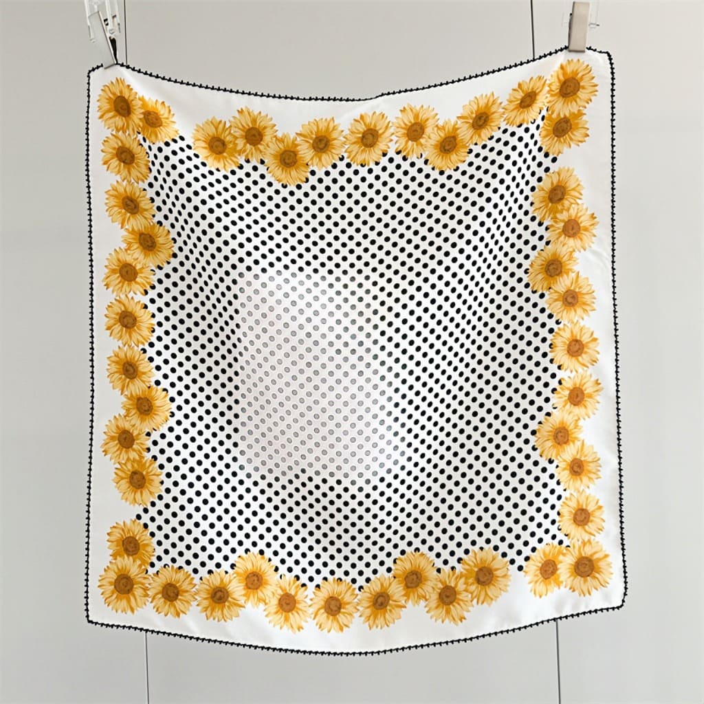 MaraSilk Pure Mulberry Silk Scarf - Square Double Crepe MS272