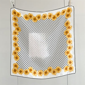 MaraSilk Pure Mulberry Silk Scarf - Square Double Crepe MS272