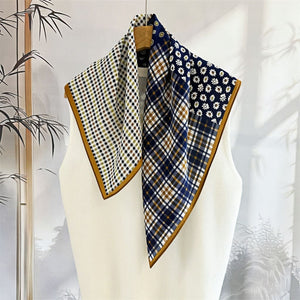 MaraSilk Pure Mulberry Silk Scarf - Square Double Crepe MS273