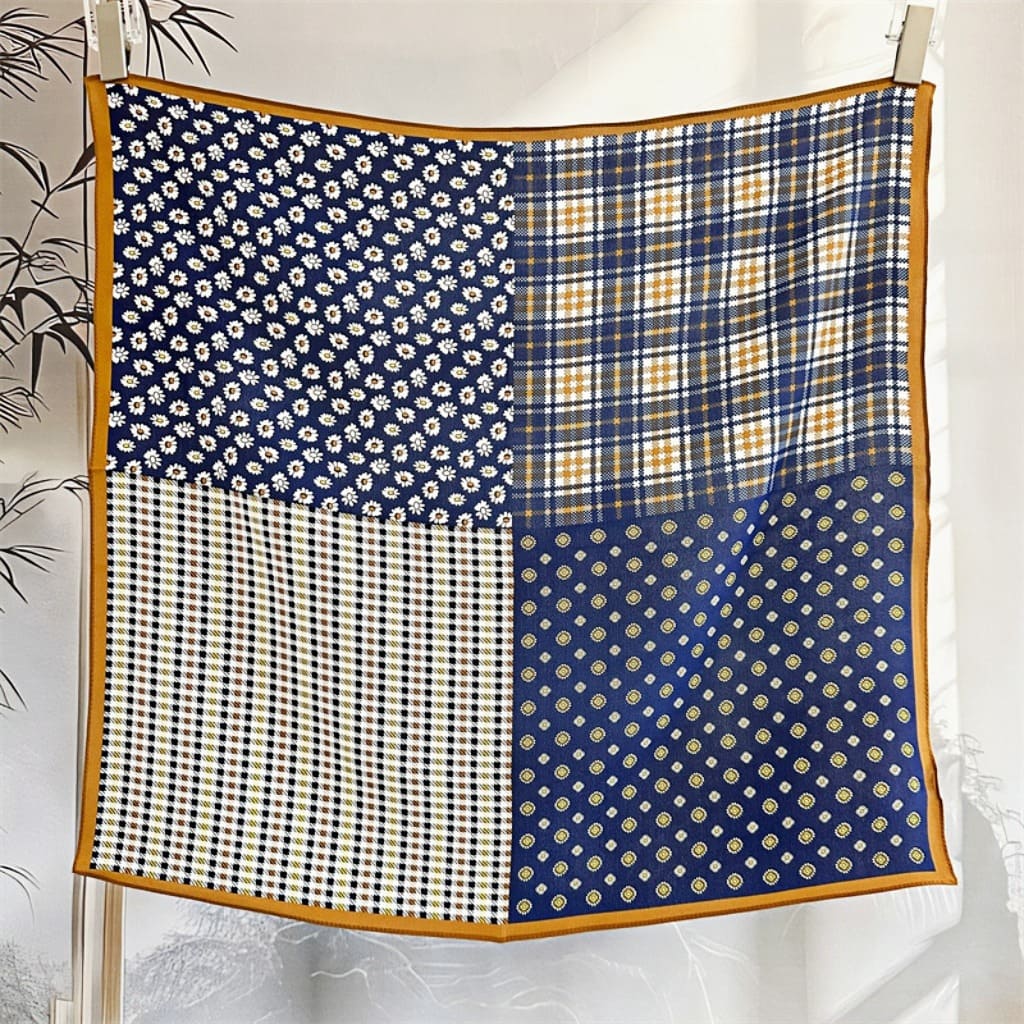 MaraSilk Pure Mulberry Silk Scarf - Square Double Crepe MS273