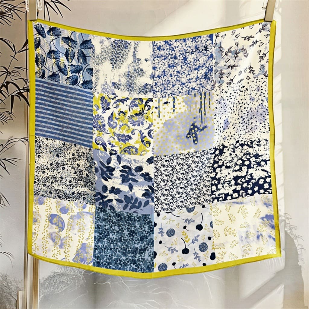 MaraSilk Pure Mulberry Silk Scarf - Square Double Crepe MS274