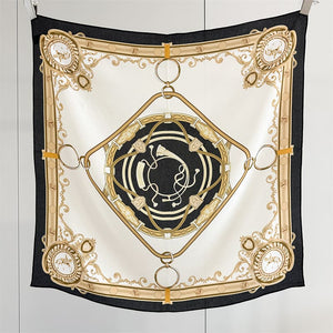 MaraSilk Pure Mulberry Silk Scarf - Square Double Crepe MS892