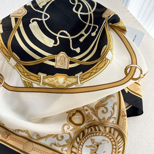 MaraSilk Pure Mulberry Silk Scarf - Square Double Crepe MS892