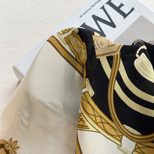 MaraSilk Pure Mulberry Silk Scarf - Square Double Crepe MS892