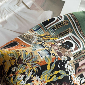 MaraSilk Pure Mulberry Silk Scarf - Square Italian Jacquard MS276