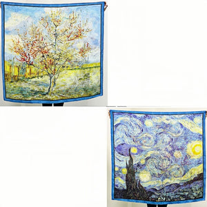 MaraSilk Pure Mulberry Silk Scarf - Square Jacquard MS468