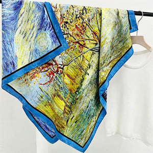 MaraSilk Pure Mulberry Silk Scarf - Square Jacquard MS468 41" x 41" MS46806