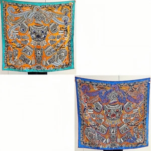 MaraSilk Pure Mulberry Silk Scarf - Square Jacquard MS484