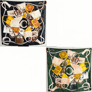 MaraSilk Pure Mulberry Silk Scarf - Square Jacquard MS489 41" x 41" MS48903