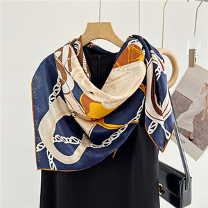 MaraSilk Pure Mulberry Silk Scarf - Square Jacquard MS489