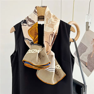 MaraSilk Pure Mulberry Silk Scarf - Square Jacquard MS489