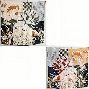 MaraSilk Pure Mulberry Silk Scarf - Square Jacquard MS489 41" x 41" MS48902