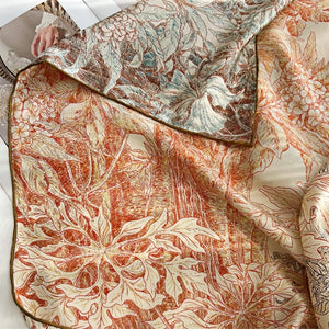 MaraSilk Pure Mulberry Silk Scarf - Square Jacquard MS492