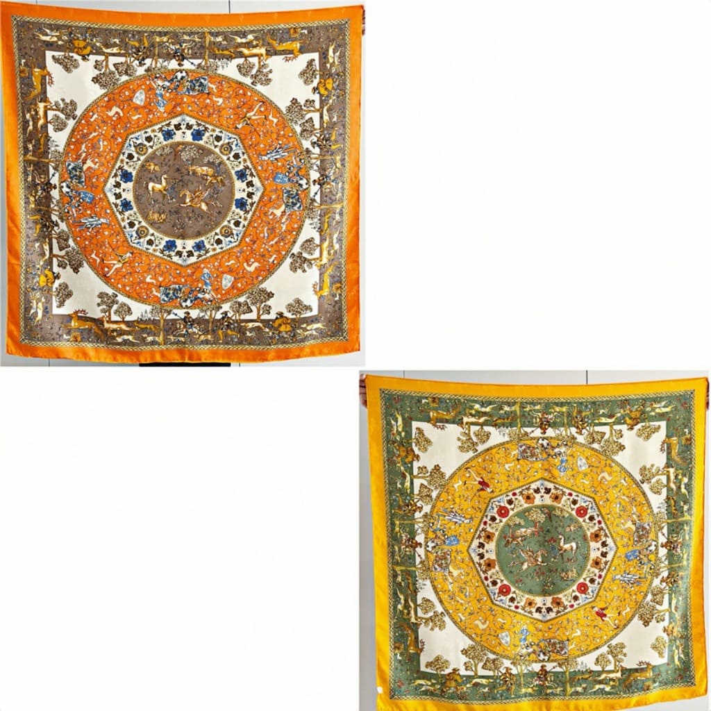 MaraSilk Pure Mulberry Silk Scarf - Square Jacquard MS499 41" x 41" MS49901