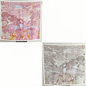 MaraSilk Pure Mulberry Silk Scarf - Square Jacquard MS499 41" x 41" MS49903