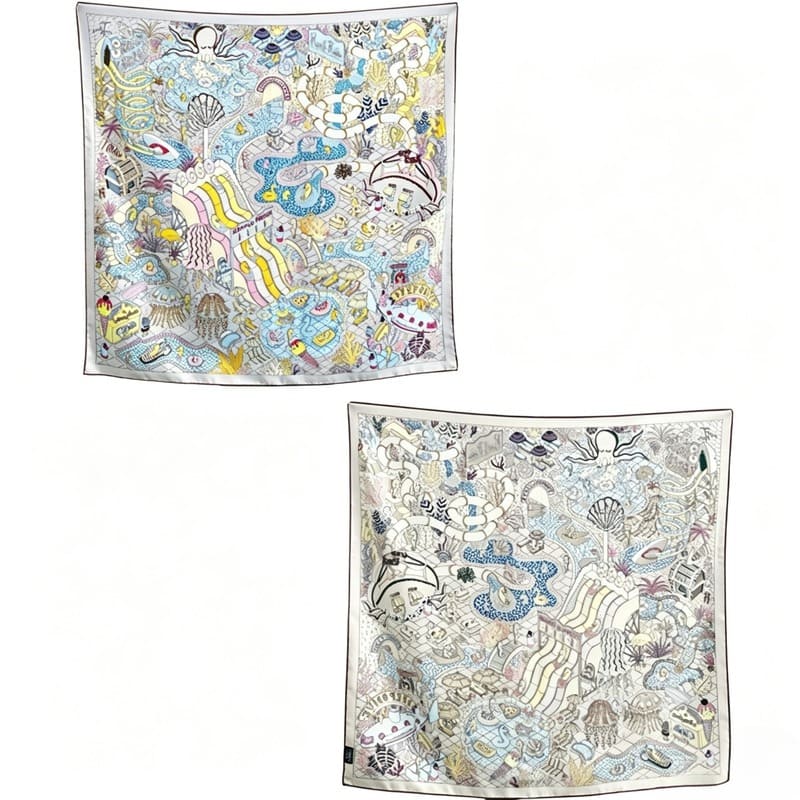 MaraSilk Pure Mulberry Silk Scarf - Square Twill MS282