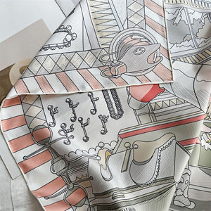 MaraSilk Pure Mulberry Silk Scarf - Square Twill MS287