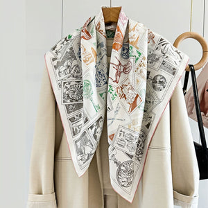 MaraSilk Pure Mulberry Silk Scarf - Square Twill MS291