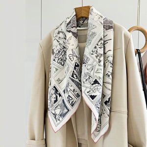 MaraSilk Pure Mulberry Silk Scarf - Square Twill MS291