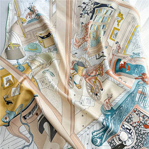 MaraSilk Pure Mulberry Silk Scarf - Square Twill MS292