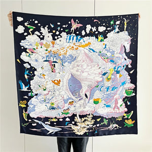 MaraSilk Pure Mulberry Silk Scarf - Square Twill MS295 34" x 34" MS29502