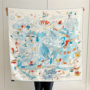 MaraSilk Pure Mulberry Silk Scarf - Square Twill MS295 34" x 34" MS29501