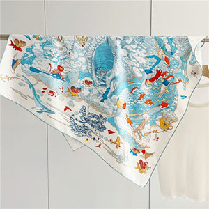 MaraSilk Pure Mulberry Silk Scarf - Square Twill MS295