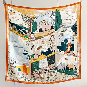 MaraSilk Pure Mulberry Silk Scarf - Square Twill MS296 34" x 34" MS29608