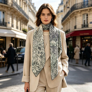 MaraSilk Pure Mulberry Silk Scarf - Square Twill MS296
