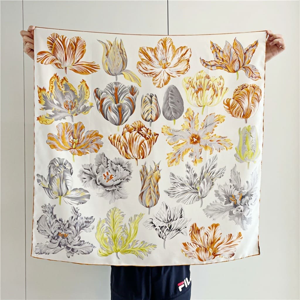 MaraSilk Pure Mulberry Silk Scarf - Square Twill MS300 34" x 34" MS30001