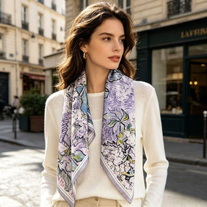 MaraSilk Pure Mulberry Silk Scarf - Square Twill MS301
