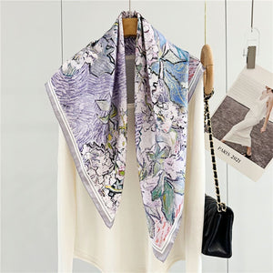 MaraSilk Pure Mulberry Silk Scarf - Square Twill MS301