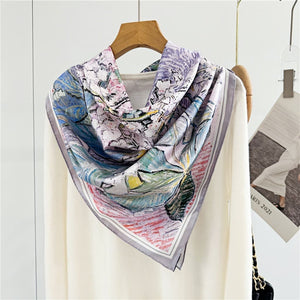 MaraSilk Pure Mulberry Silk Scarf - Square Twill MS301