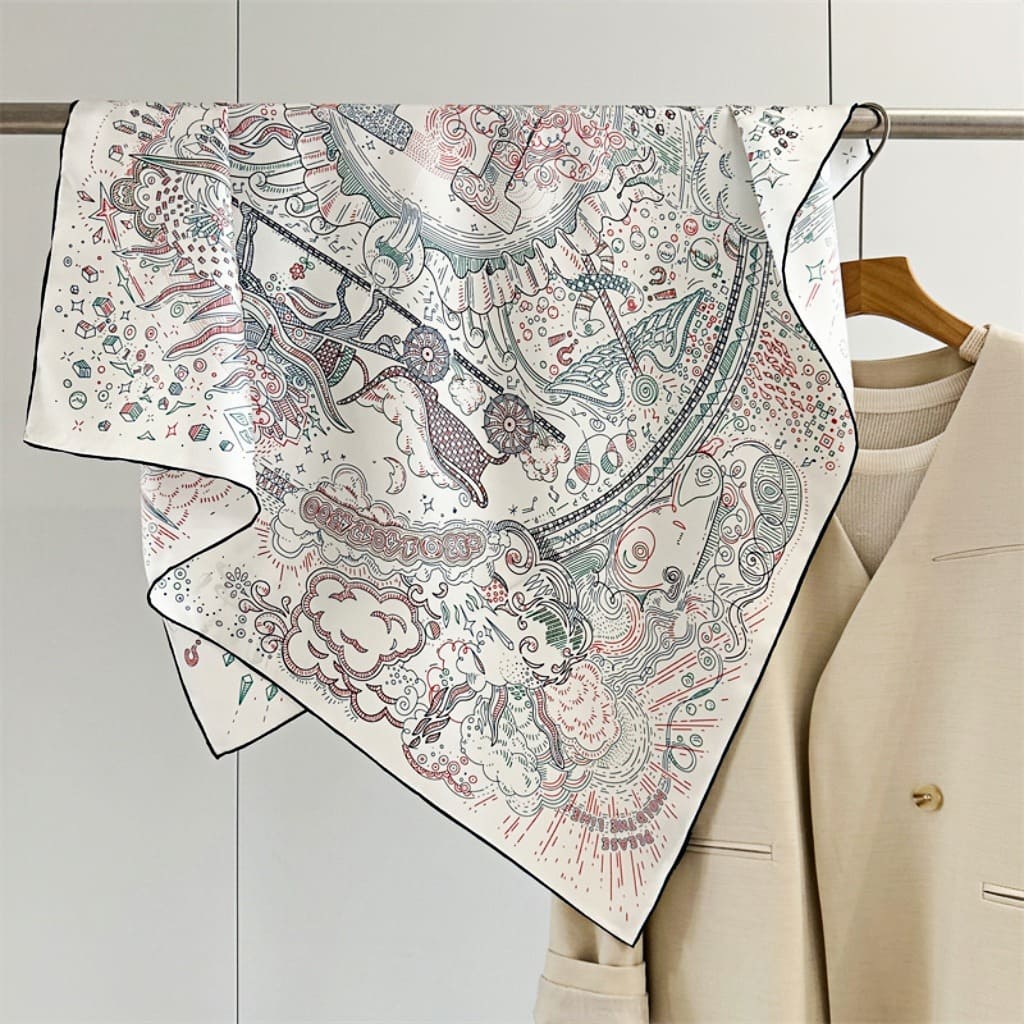 MaraSilk Pure Mulberry Silk Scarf - Square Twill MS302 34" x 34" MS30201