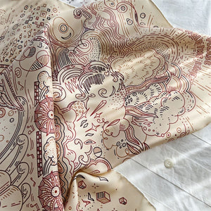 MaraSilk Pure Mulberry Silk Scarf - Square Twill MS302