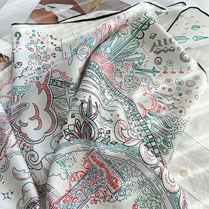 MaraSilk Pure Mulberry Silk Scarf - Square Twill MS302